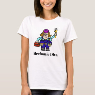 Mechanische diva Vrouw T-shirt