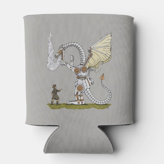 Mechanische draak blikjeskoeler (Achterkant)