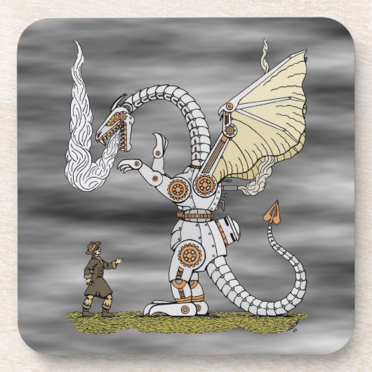 Mechanische draak drankjes onderzetter (Voorkant)