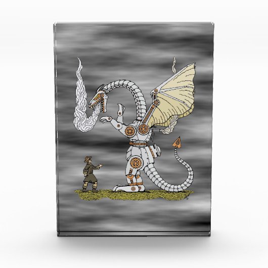 Mechanische draak fotoblokken (Voorkant)