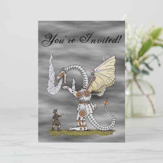 Mechanische draak kaart (Staand voorkant)