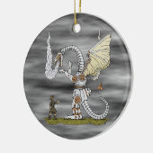 Mechanische draak keramisch ornament (Links)