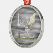 Mechanische draak metalen ornament (Links)