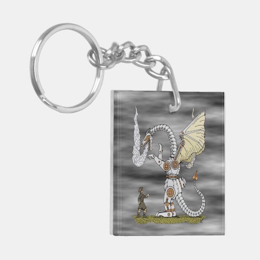 Mechanische draak sleutelhanger (Voorkant Links)