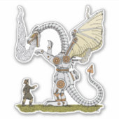 Mechanische draak sticker (Voorkant)