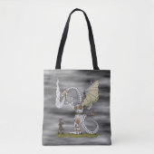 Mechanische draak tote bag (Voorkant)