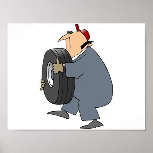 Mechanische drager van een Poster van banden (Voorkant)