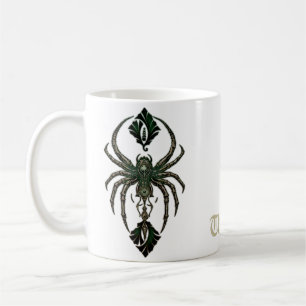 Mechanische elegantie, de spin in het donker. koffiemok