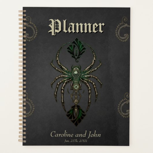 Mechanische elegantie, de spin in het donker. planner (Voorkant)
