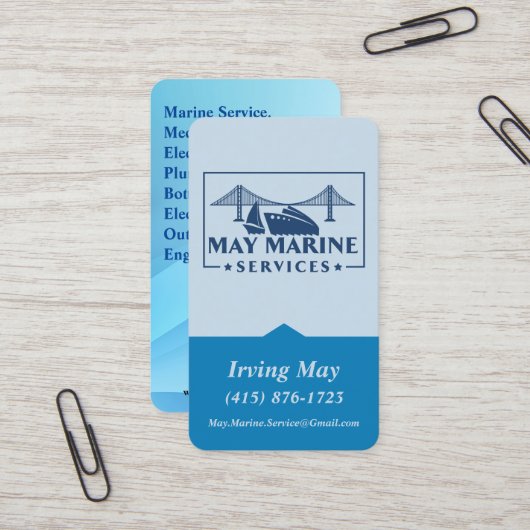 Mechanische, Elektrische & Loodgieterij Logo QR Co Visitekaartje (Voorkant / Achterkant in situ)