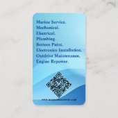 Mechanische, Elektrische & Loodgieterij Logo QR Co Visitekaartje (Achterkant)