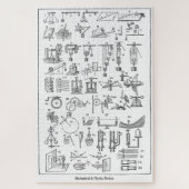 Mechanische en fysische apparaten ~ Cycloaedia ~ Legpuzzel (Verticaal)