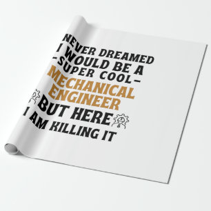MECHANISCHE ENGINEER CADEAUPAPIER