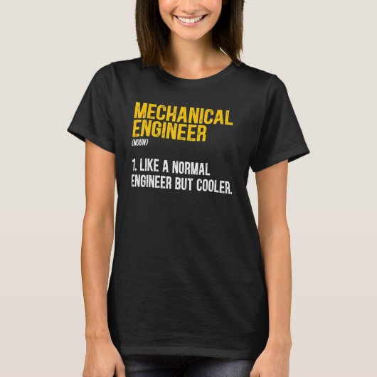 Mechanische engineer Definitie Mechanische Enginee T-shirt (Voorkant)