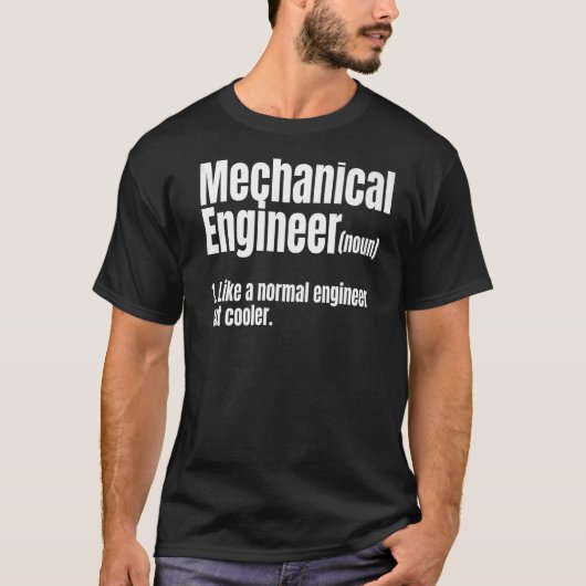 Mechanische engineer Definitie Mechanische Enginee T-shirt (Voorkant)