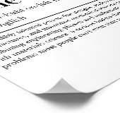 Mechanische engineer Definition Funny Engineering Poster (Hoek)