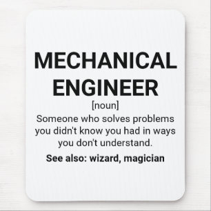 Mechanische engineer Definition Noun Muismat