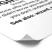 Mechanische engineer Definition Noun Poster (Hoek)