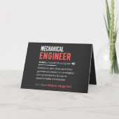 Mechanische ENGINEER Feestdagen Kaart (Voorkant)