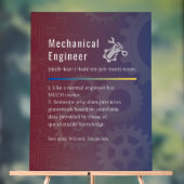 Mechanische engineer Funny Definition Acryl Bord (Neutraal)