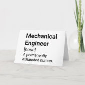 Mechanische engineer Funny Definition - geëxtrudee Kaart (Voorkant)