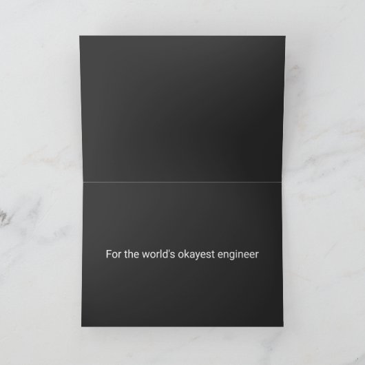 Mechanische engineer Funny Definition Kaart (Binnen)