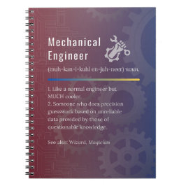 Mechanische engineer Funny Definition Notitieboek