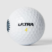 Mechanische Engineer Gear Blauw Grijs Golfballen (Logo)