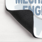 Mechanische Engineer Gear Blauw Grijs Muismat (Hoek)