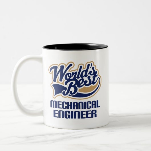 Mechanische Engineer Gift Tweekleurige Koffiemok (Links)