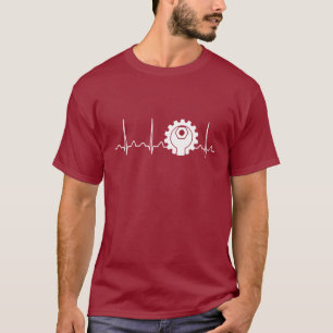 Mechanische Engineer hartslag T-shirt
