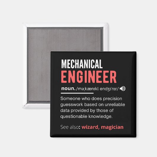 Mechanische ENGINEER Magneet (Voorkant / Achterkant)