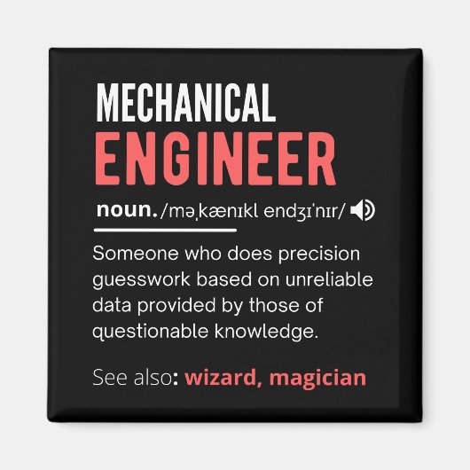 Mechanische ENGINEER Magneet (Voorkant)