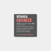 Mechanische ENGINEER Post-it® Notes (Voorkant)