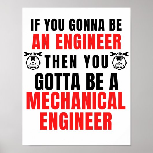 MECHANISCHE ENGINEER POSTER (Voorkant)