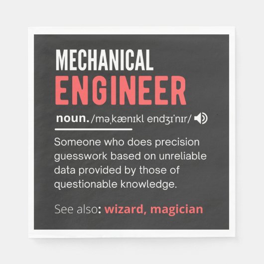 Mechanische ENGINEER Servet (Voorkant)