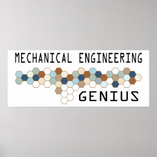 Mechanische engineering Genius Poster