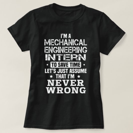 Mechanische engineering Intern T-shirt (Design voorkant)