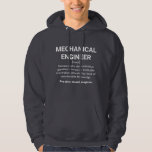 Mechanische engineeringdefinitie hoodie<br><div class="desc">Mechanische engineer Definition Betekenis: iemand die precisiegelesswerk doet gebaseerd op onbetrouwbare informatie verstrekt door mensen met twijfelachtige kennis. Zie ook: tovenaar,  tovenaar</div>