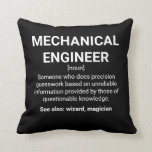 Mechanische engineeringdefinitie kussen<br><div class="desc">Mechanische engineer Definition Betekenis: iemand die precisiegelesswerk doet gebaseerd op onbetrouwbare informatie verstrekt door mensen met twijfelachtige kennis. Zie ook: tovenaar,  tovenaar</div>