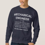 Mechanische engineeringdefinitie trui<br><div class="desc">Mechanische engineer Definition Betekenis: iemand die precisiegelesswerk doet gebaseerd op onbetrouwbare informatie verstrekt door mensen met twijfelachtige kennis. Zie ook: tovenaar,  tovenaar</div>
