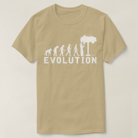 Mechanische evolutie van de auto t-shirt (Design voorkant)