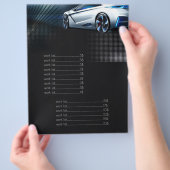 Mechanische Fast Car Service-prijslijst voor auto' Flyer (Hand)