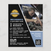 Mechanische Foto Auto Mechanic & Reparaties Advert Flyer (Voorkant)