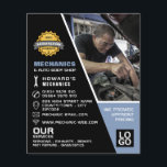 Mechanische Foto Auto Mechanic & Reparaties Advert Flyer<br><div class="desc">Mechanische foto,  auto monteur & reparaties Adverteren flyers door de Visitekaartje Store.</div>