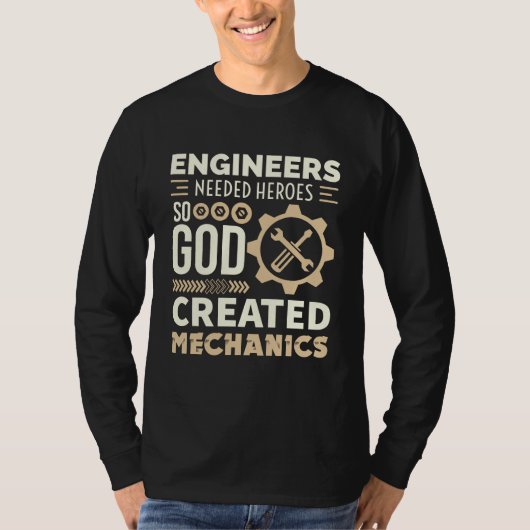 Mechanische Funny Quotes T-shirt (Voorkant)