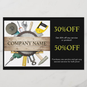 Mechanische gereedschappen Handyman Carpentry-cons Flyer