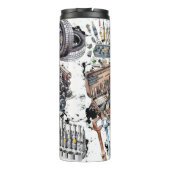 Mechanische Gereedschappen Motor Collage Design Thermosbeker (Achterkant)