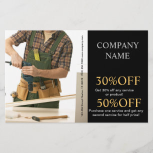 Mechanische gereedschappen voor de bouw Carpentry- Flyer