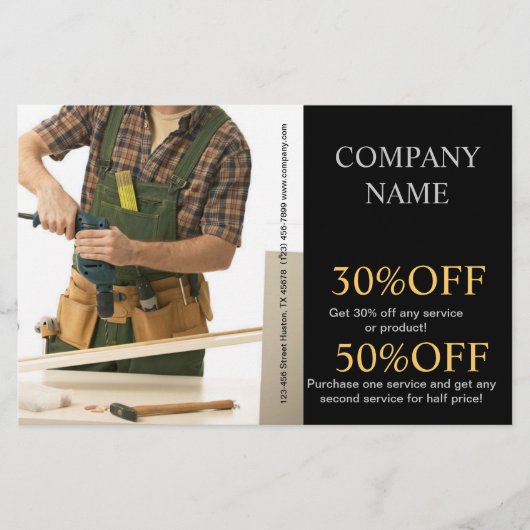 Mechanische gereedschappen voor de bouw Carpentry- Flyer (Voorkant)